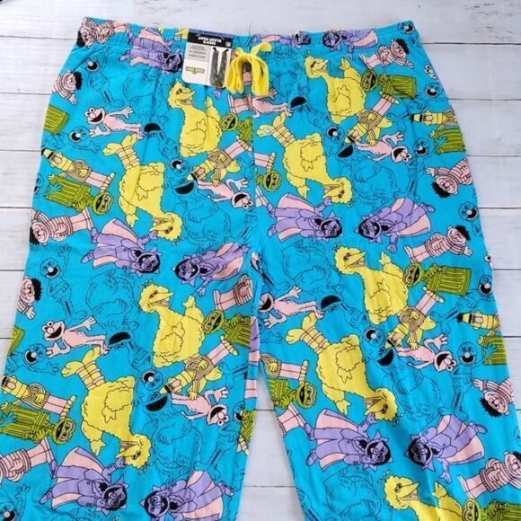 Men's Sesame Street Sleep Cotton Jersey Pants Lounge Pajama Pants 2-Pair Size M - Picture 8 of 11